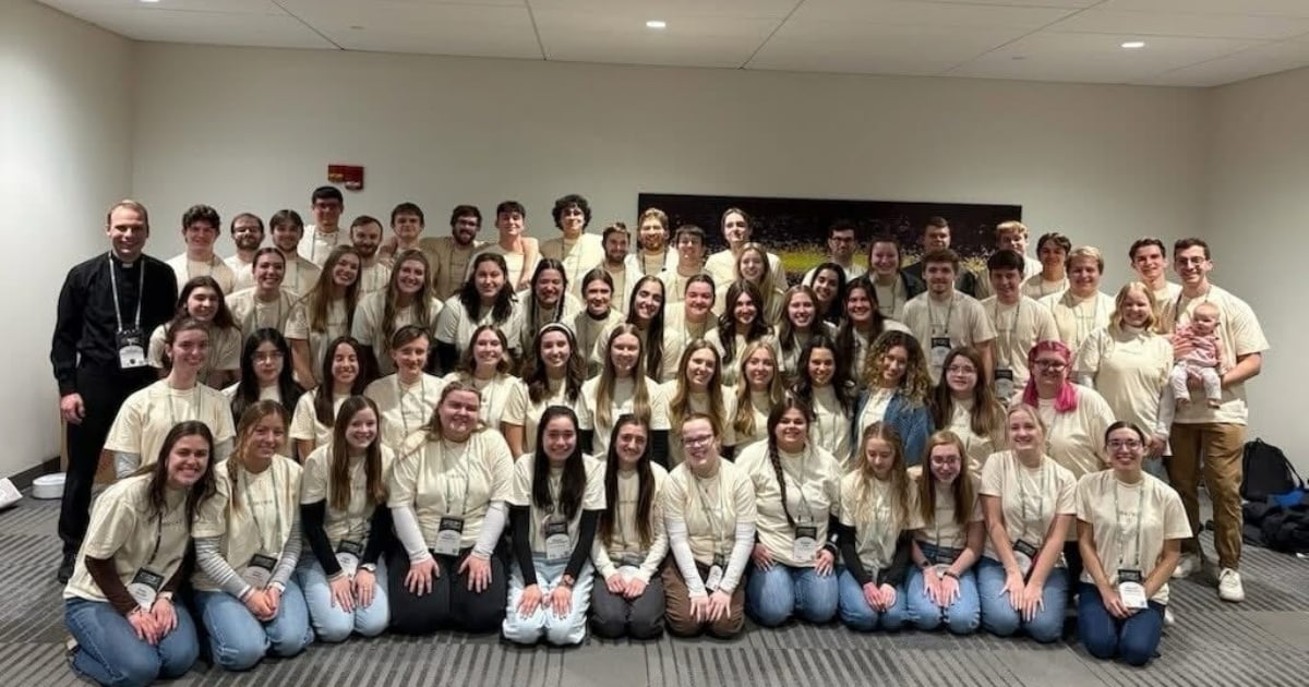 Students together at an event