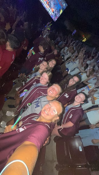 Emma's Catholic group at a Catholic conference