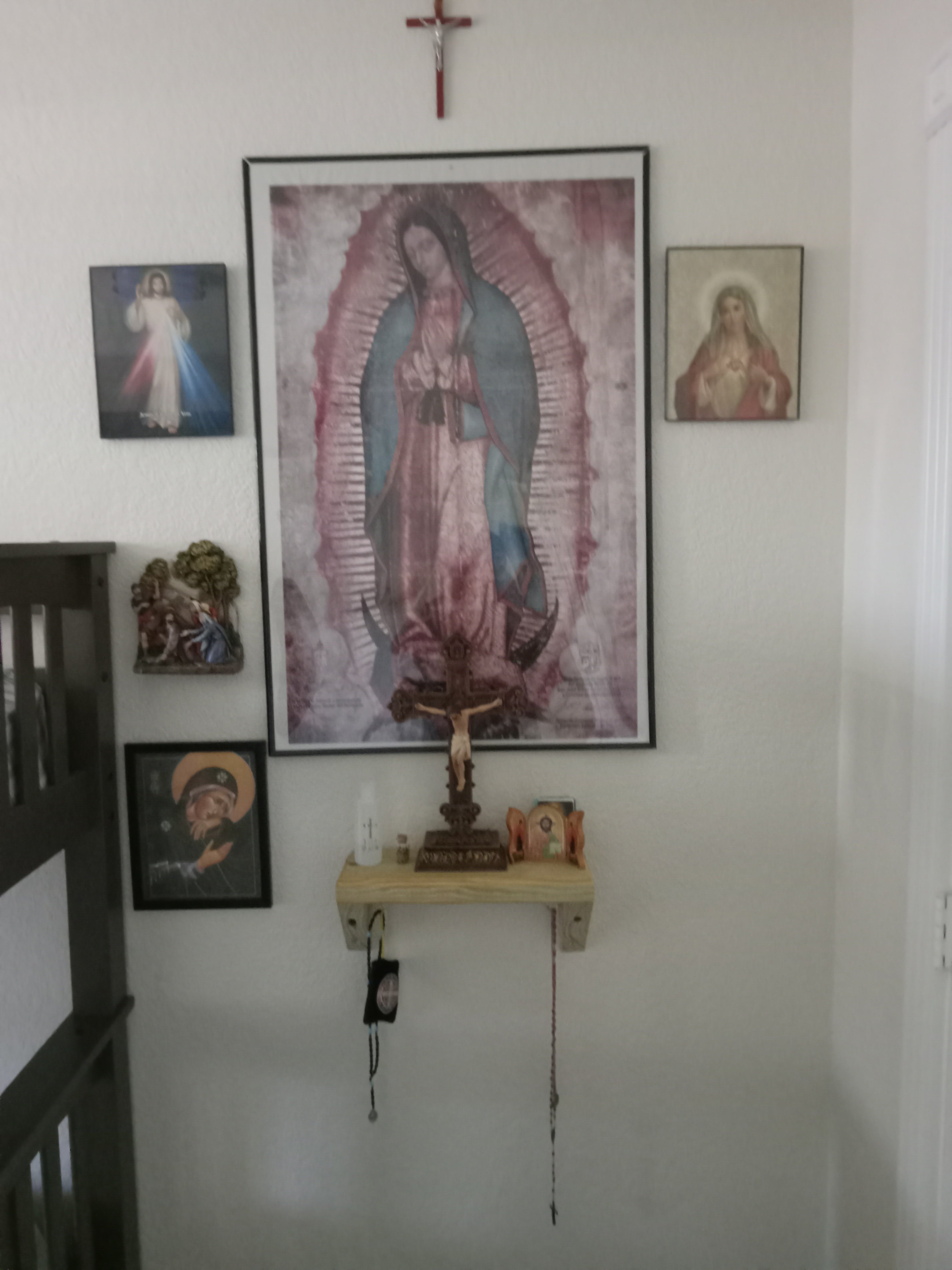 Lucas's Our Lady of Guadalupe photo corner