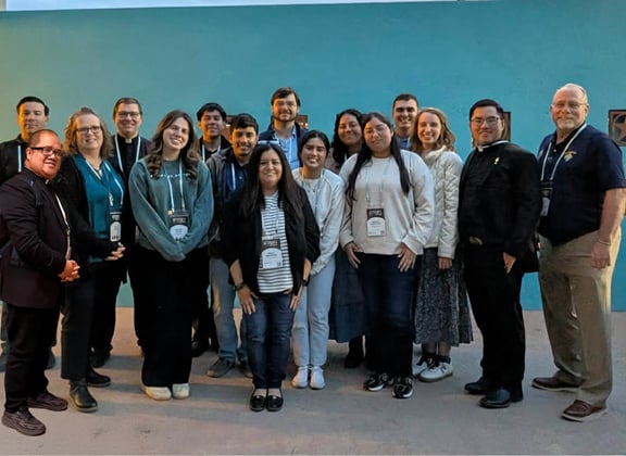 A group of Catholic students at Kelly's Ministry