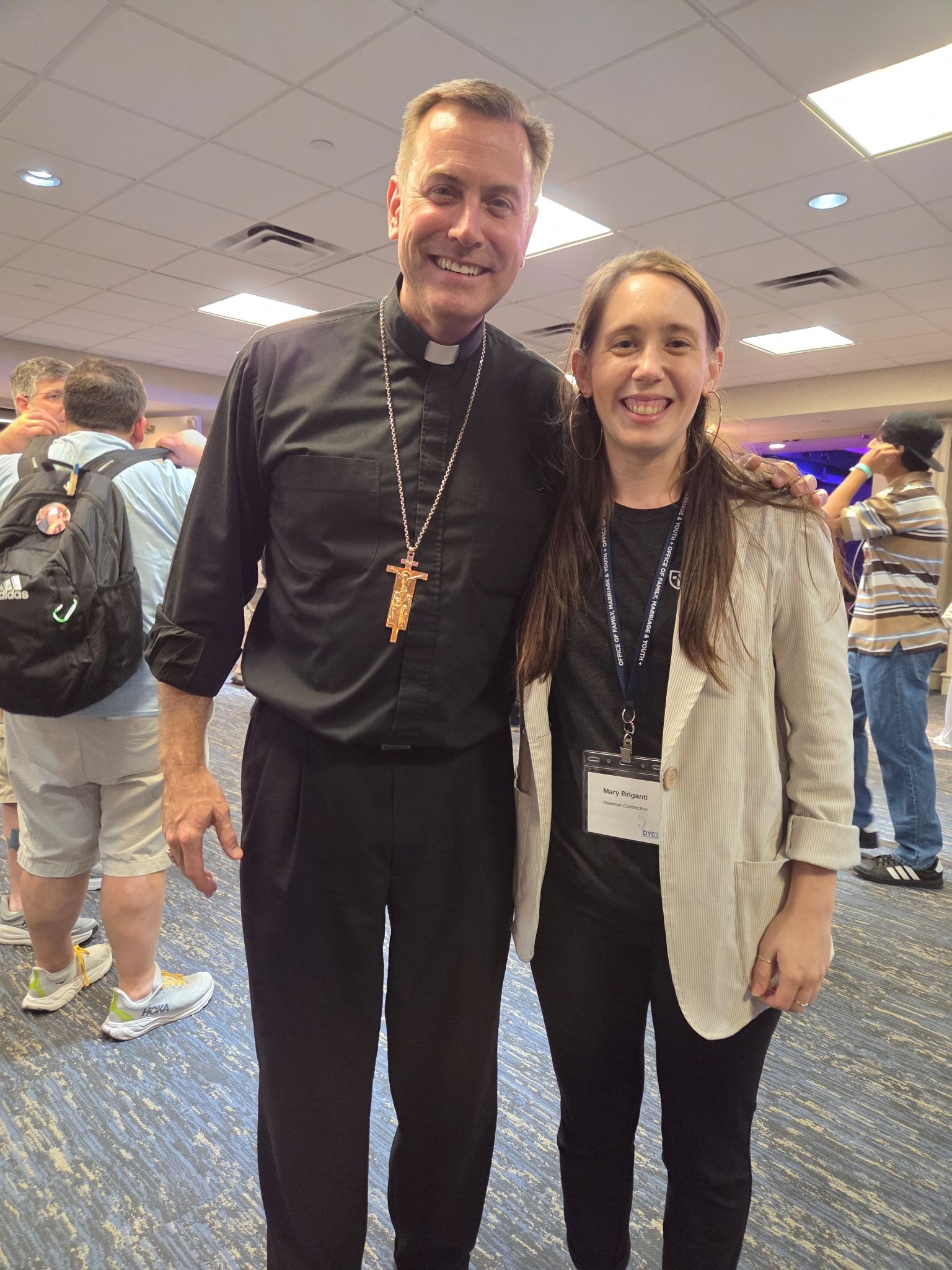 Mary with Bishop Toups