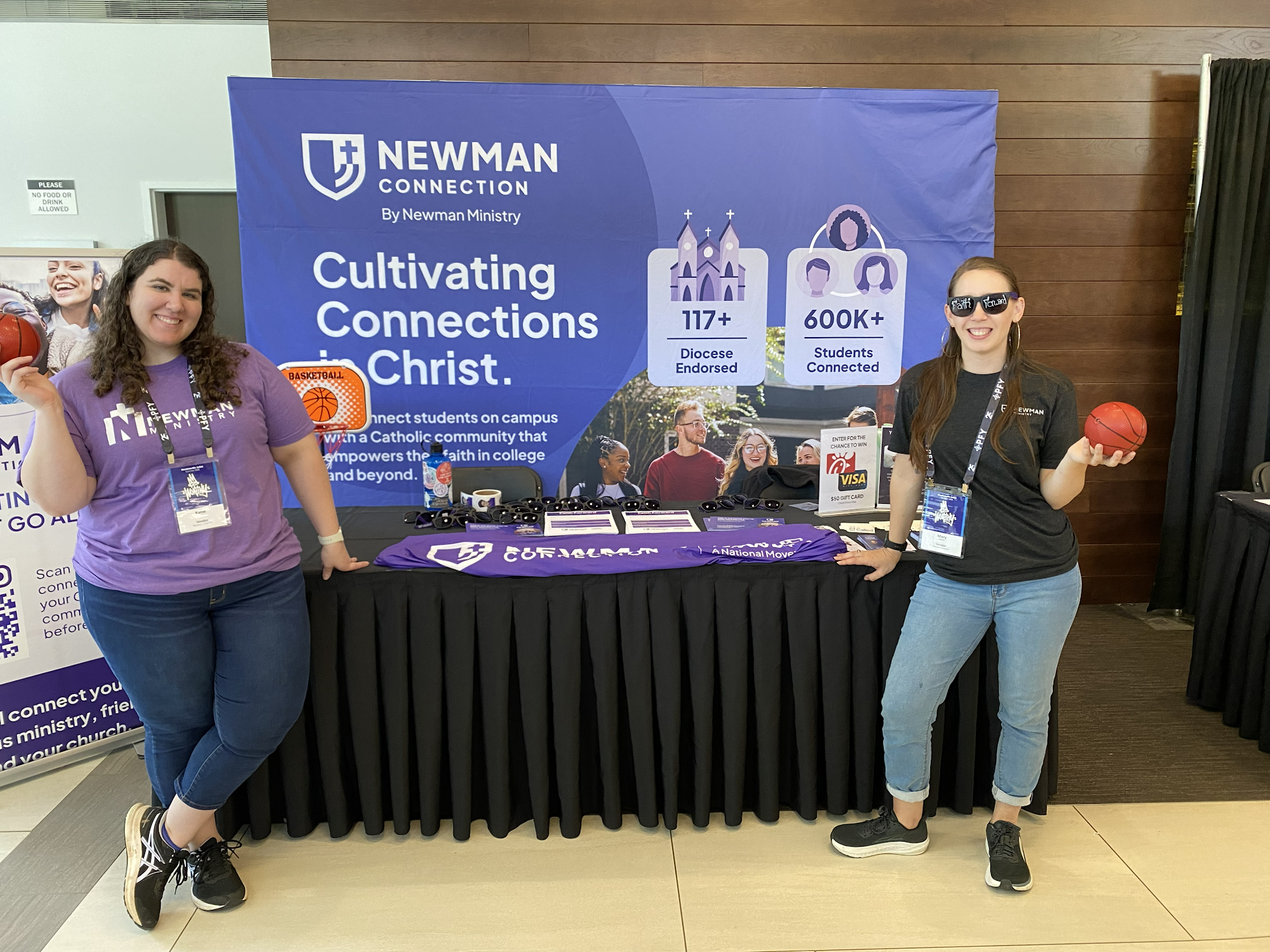Newman Connection's Table at the conference
